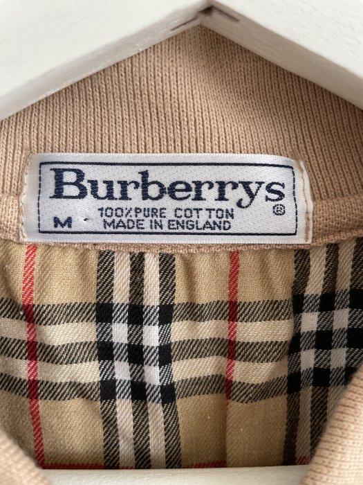 【寶藏屋】 Burberry 經典 POLO 襯衫 戰馬 刺繡 古著 Vintage 【售出】