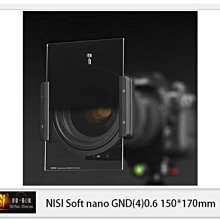 ☆閃新☆NISI 耐司 Soft nano GND4 0.6 軟式 方形 漸層鏡 150x170mm(減二格)