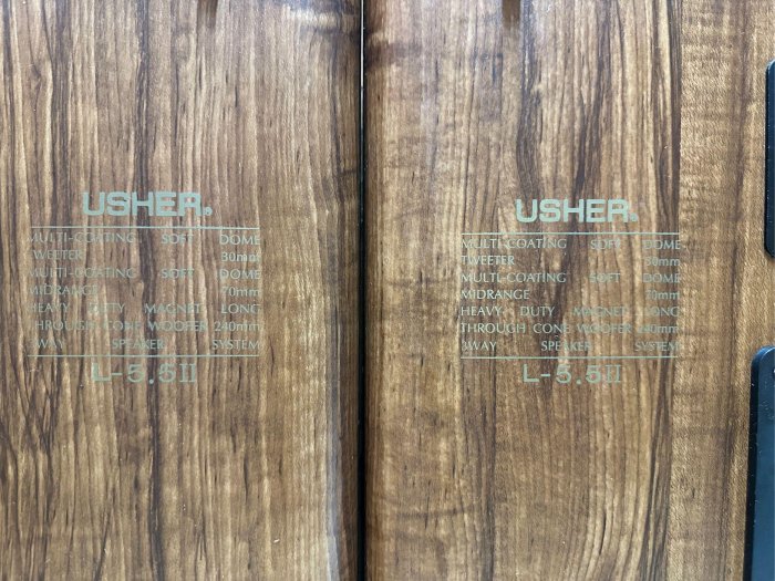 USHER L-5.5II前置喇叭  USHER 古典老喇叭 雅瑟前置喇叭 落地型喇叭 音樂喇叭 音響喇叭 二手喇叭