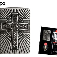 【寧寧精品】Zippo 台中30年專賣店 防風打火機 復刻系列 鎧甲十字架 精美雕刻 下標送原廠精美禮盒組 4453-2