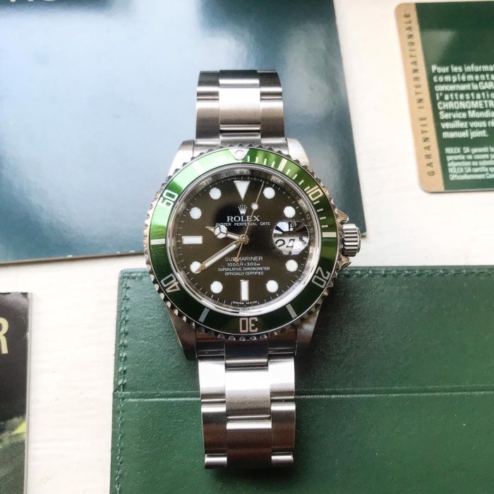 D✚L 正品手錶 ROLEX 16610LV 綠水鬼 已售出