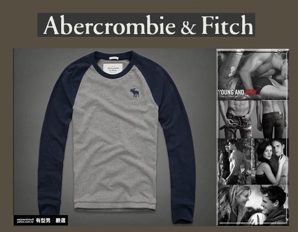 有型男~ A&F Abercrombie&Fitch 旗艦店款棒球大麋鹿T Calamity Pond S M2 L2