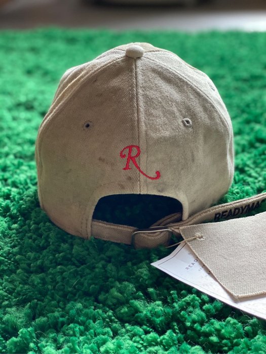 全新正品READYMADE GREY DIRTY LOGO CAP 拼接破壞髒污加工棒球帽老帽