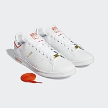 南◇2022 6月 ADIDAS OG STAN SMITH 白 橘紅線 燙金 皮革 復古 休閒 男女款 GW0488