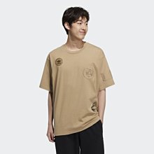 南◇2021 5月 ADIDAS TEE 愛迪達 短T  貼布 潮流 黑色 HA1495 卡其色 HA1494 藝術家