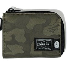 【日貨代購CITY】 APE BAPE PORTER JACQUARD CAMO MINI WALLET 錢包 現貨