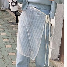CHERRYKOKO官方授權 四月新品【CEAECK082T】正韓 每天都要穿出自己的風格綁帶水波紋層疊裙 ~首爾蝶衣