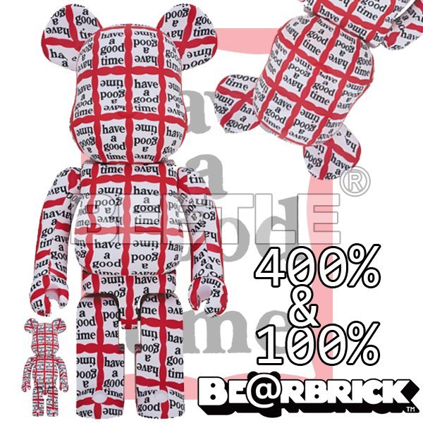 BEETLE BE@RBRICK HAVE A GOOD TIME 庫柏力克熊紅白100 400% | Yahoo