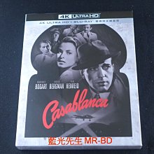[藍光先生4K] 北非諜影 UHD+BD 雙碟鐵盒版 Casablanca ( 得利正版 )