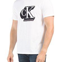 ☆【CK男生館】☆【Calvin Klein立體感CK絨面印圖短袖T恤】☆【CK001V4】(S-M)