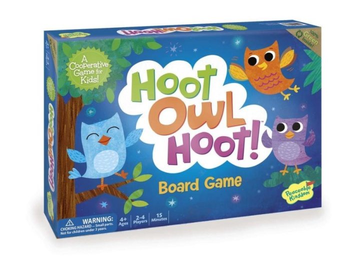 小園丁兒童教育用品社 桌遊  貓頭鷹回家 Hoot Owl Hoot! 合作遊戲 4y 5y 7y