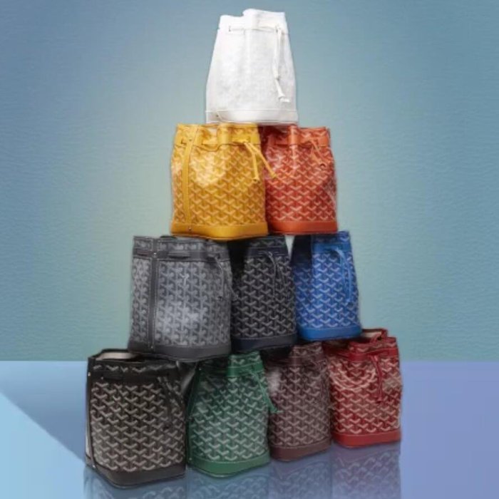 【MOMO全球購】法國新品熱賣戈雅包Goyard petit flot mini 迷你抽繩水桶包