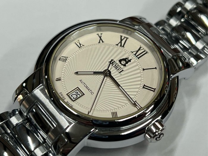 依波路 傳奇系列 浪漫銀色錶盤 機械錶