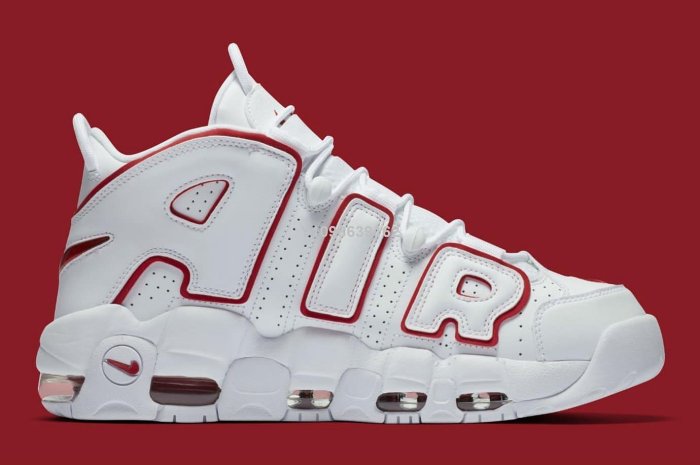 【朝朝小鋪】【代購】Nike Air More Uptempo 白紅 大air 增高 氣墊運動百搭籃球鞋 921948-102 男女鞋