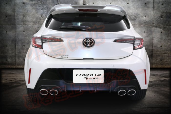 【小鳥的店】豐田 2018-23 AURIS COROLLA SPORT 空力套件側裙 後下巴 後四出 ABS材質