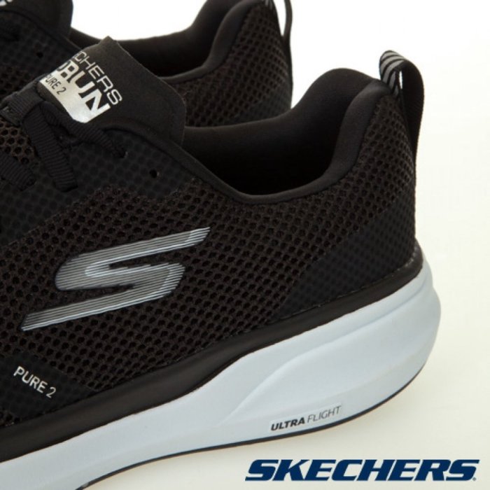 SKECHERS 男慢跑系列 GORUN PURE 2 固特異橡膠大底 透氣 舒適246012BKW