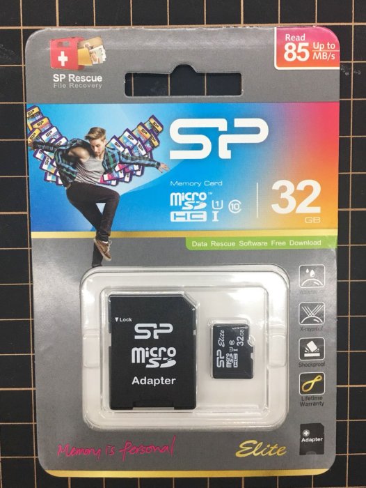 現貨 廣穎 SP Silicon-Power MicroSDHC 32GB 32G 記憶卡+轉接卡 高速85MB/s