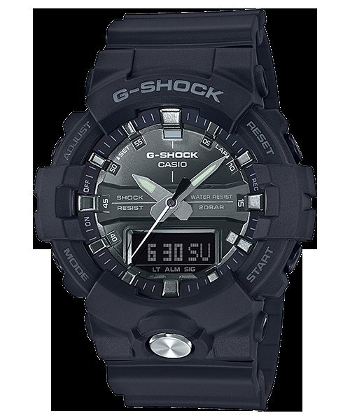 【金台鐘錶】CASIO卡西歐G-SHOCK 霧面磨砂黑設計 金屬鏡面效果 GA-810MMA-1A