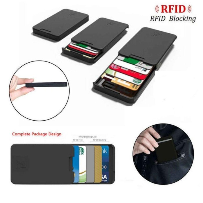 [聚優良品]台灣行動錢夾zenlet信用卡RFID推拉盒錢包卡包便攜塑料卡夾