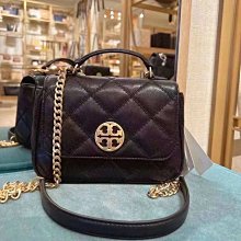 美國正品Tory Burch TB 2023新款官網同步菱格羊皮鍊條單肩尺寸是21*14*7cm