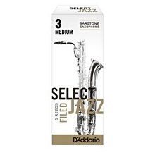 §唐川音樂§【RICO SELECT JAZZ Baritone SAX REED 薩克斯風 上低音 爵士 竹片 5片裝】