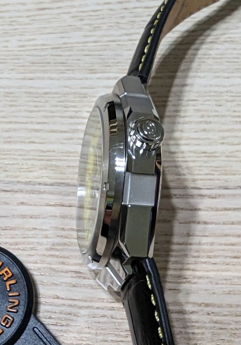 Stuhrling Original Gio 379 瑞士製機芯44mm 9成新 免運費(類Zenith DEFY)