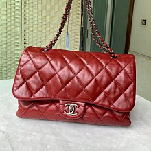 翡翠王.保證正品 高價品當場面交驗貨  .CHANEL 香奈兒 CF紅色菱形格斜跨單肩2用包.只有一個.有假包退.標多少賣多少