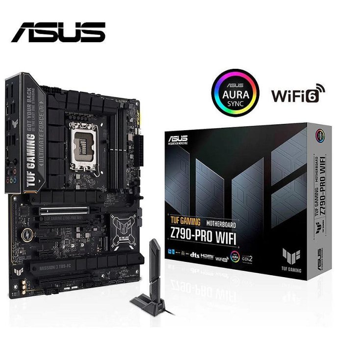 現貨】全新 ASUS 華碩 TUF Z790 PRO WIFI 主機板 D5 無線網路 PCIE5 四插槽 ATX【公司貨三年保