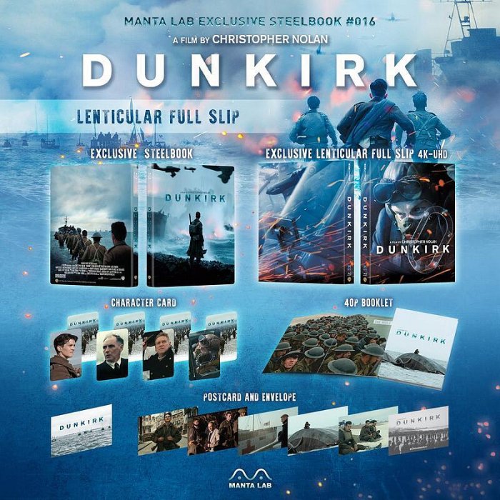 洪興 藍光BD 敦克爾克大行動 三合一限量鐵盒版(中文字幕) Dunkirk