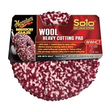 【易油網】Meguiar s Wool Heavy Cutting Pad  美光 Solo 研磨羊毛輪(紅) WWHC7