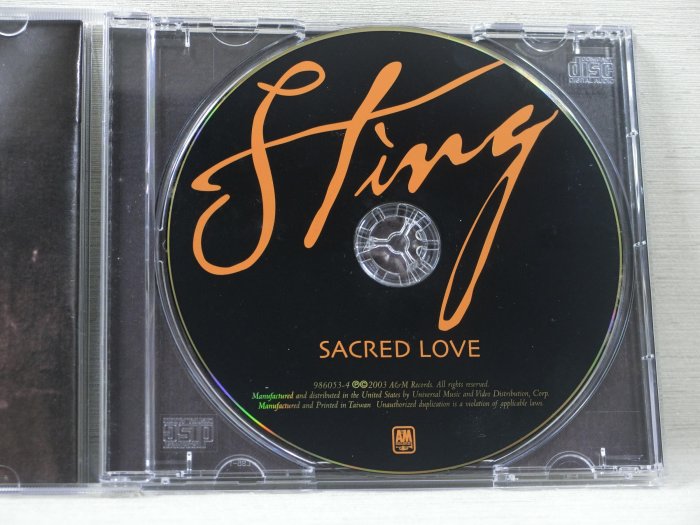 051706》STING：Sacred Love。封面盒/記事本【音癡姐一元起標】