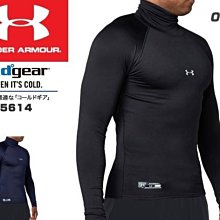 貳拾肆棒球--日本帶回UA under armour cold gear 冬季限定 高領保暖緊身衣/XL