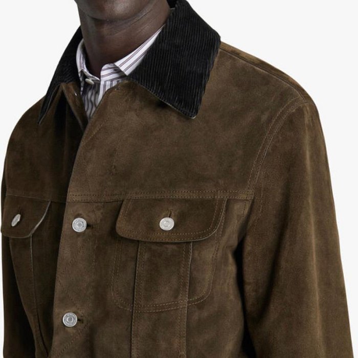 BERLUTI suede Leather jacket 咖啡色麂皮外套  正品現貨