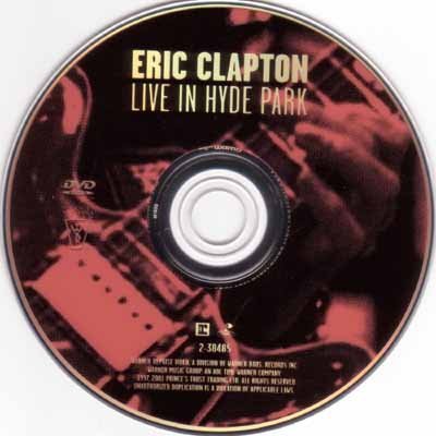 熱銷直出 艾力普頓 Eric Clapton Live In Hyde Park 演唱會 (DVD/dts)蝉韵文化音像BD藍光
