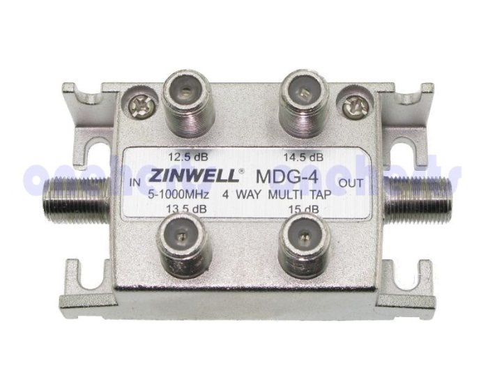 萬赫 ZINWELL 兆赫 MDG-4 四分歧 4路分歧 分支器 5路分配 數位有線 數位天線電視衰減不同aha