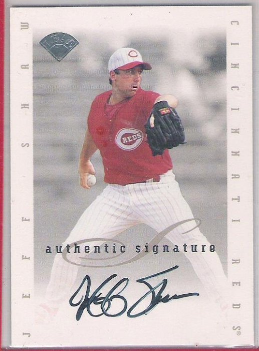 1996 Leaf Signature Series  JEFF SHAW  AUTO 親筆簽名卡 卡面簽