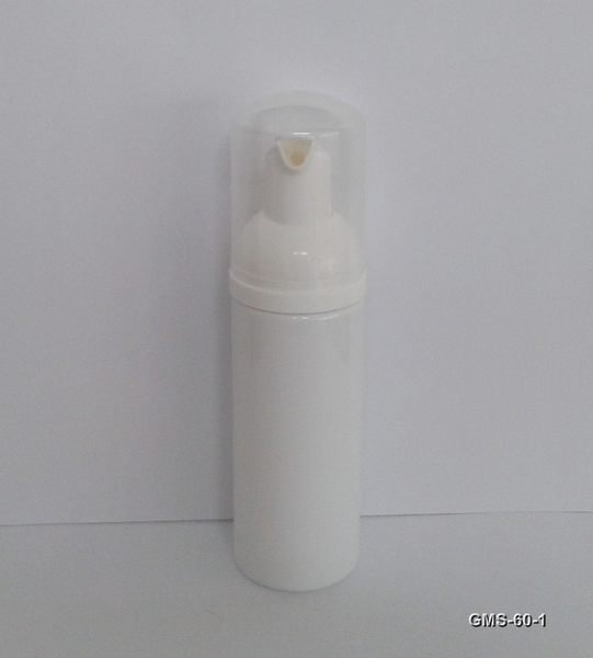 〔荷蘭泡沫壓頭洗臉慕絲瓶罐．泡泡瓶60ml〕東鼎瓶罐容器－GMS-60-1圓形慕斯瓶(白瓶)**旅行推薦**