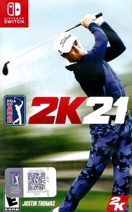 【全新未拆】任天堂 SWITCH NS 美國職業高爾夫球巡迴賽 2021 PGA TOUR 2K21 GOLF 中文版