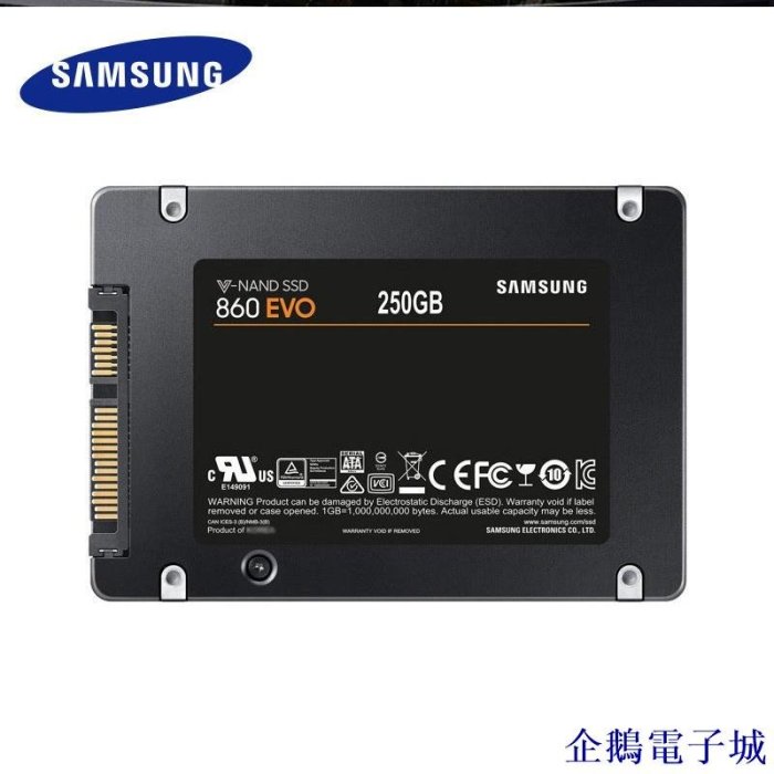 企鵝電子城【24 小時發貨】samsung SSD 860 870 EVO 250GB 500GB 1TB SATA 3 2