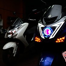 GAMMAS-HID台中廠-GMS-YAMAHA SMAX S妹 M7 合法認證魚眼大燈 LED 天使眼 高低馬達 導光