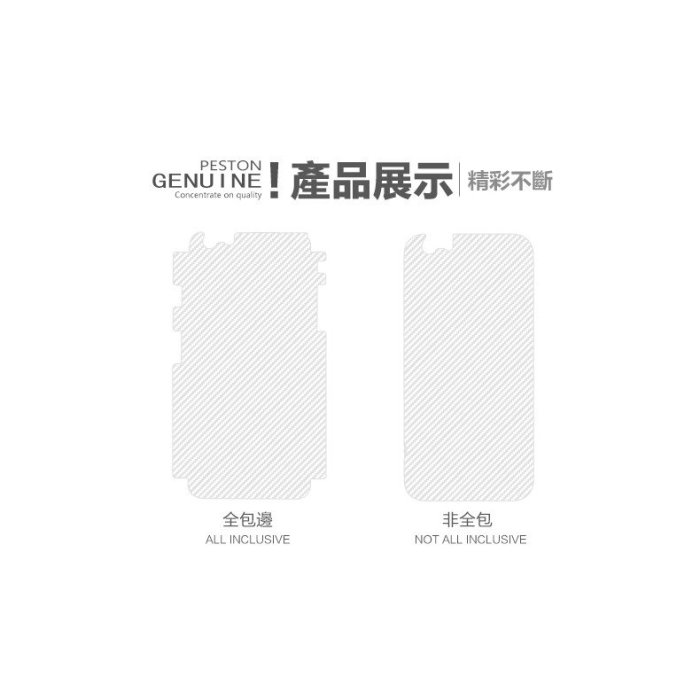 iPhone7/7Plus 防刮防滑磨砂碳纖維後膜 背貼
