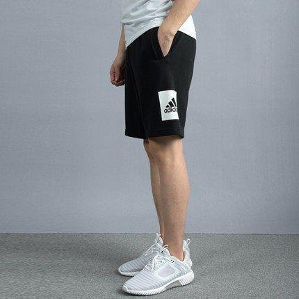 [MR.CH]愛迪達 ADIDAS ESS LO SHORT FT 棉質短褲 黑色BK7464