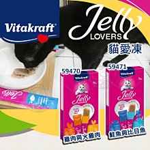 【🐱🐶培菓寵物48H出貨🐰🐹】德國 Vitakraft 貓愛凍 火雞肉 雞肉 比目魚 肉泥條 鮭魚 自取不打折