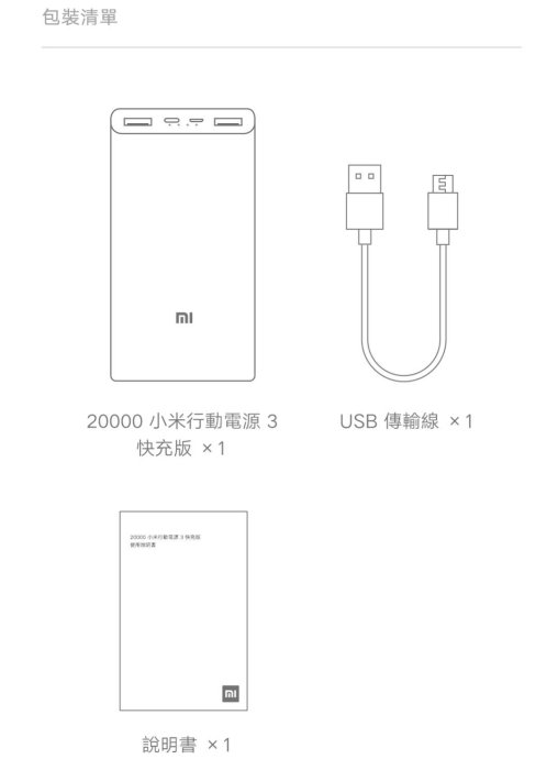 **萊爾富**20000 小米行動電源 3 快充版 聯強保 原廠/高品質  板橋 可面交 請看關於我