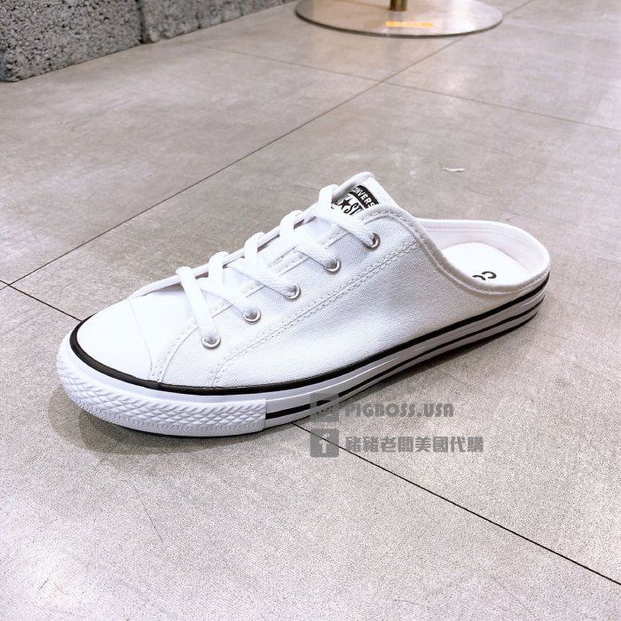 【豬豬老闆】Converse ALLSTAR 帆布 懶人鞋 女 黑567945C 白567946C 珊瑚紅567948C