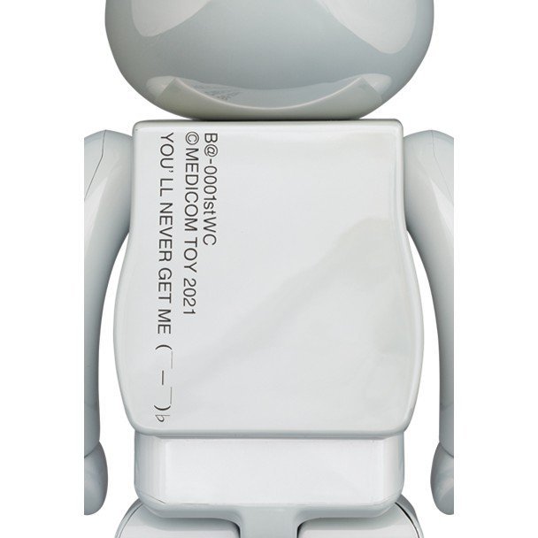 BEETLE BE@RBRICK MEDICOM 白電鍍@ 1ST MODEL WHITE CHROME 1000