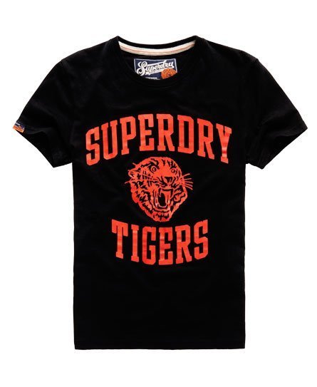 極度乾燥 Superdry Tigers Gym T-Shirt 短袖 上衣 老虎頭 圖騰 復古 黑/紅 A&F 現貨