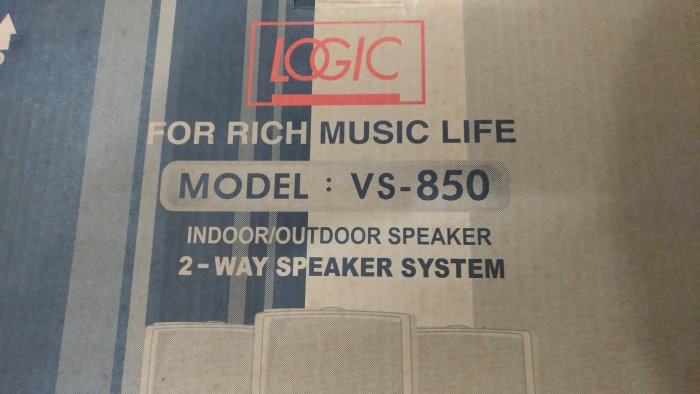 美國邏輯之音LOGIC VS-850 工程喇叭 卡拉OK喇叭 PA喇叭 含吊架