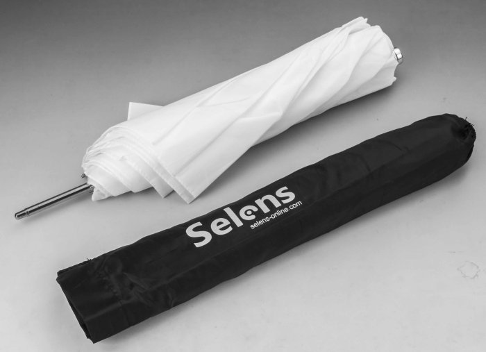 呈現攝影-Selens 折疊柔光白傘36吋 90cm 折合40cm 柔光傘 控光傘 控光設備 離機閃