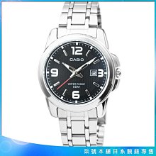 【柒號本舖】CASIO 卡西歐簡約石英女鋼帶錶-黑 # LTP-1314D-1A (原廠公司貨)